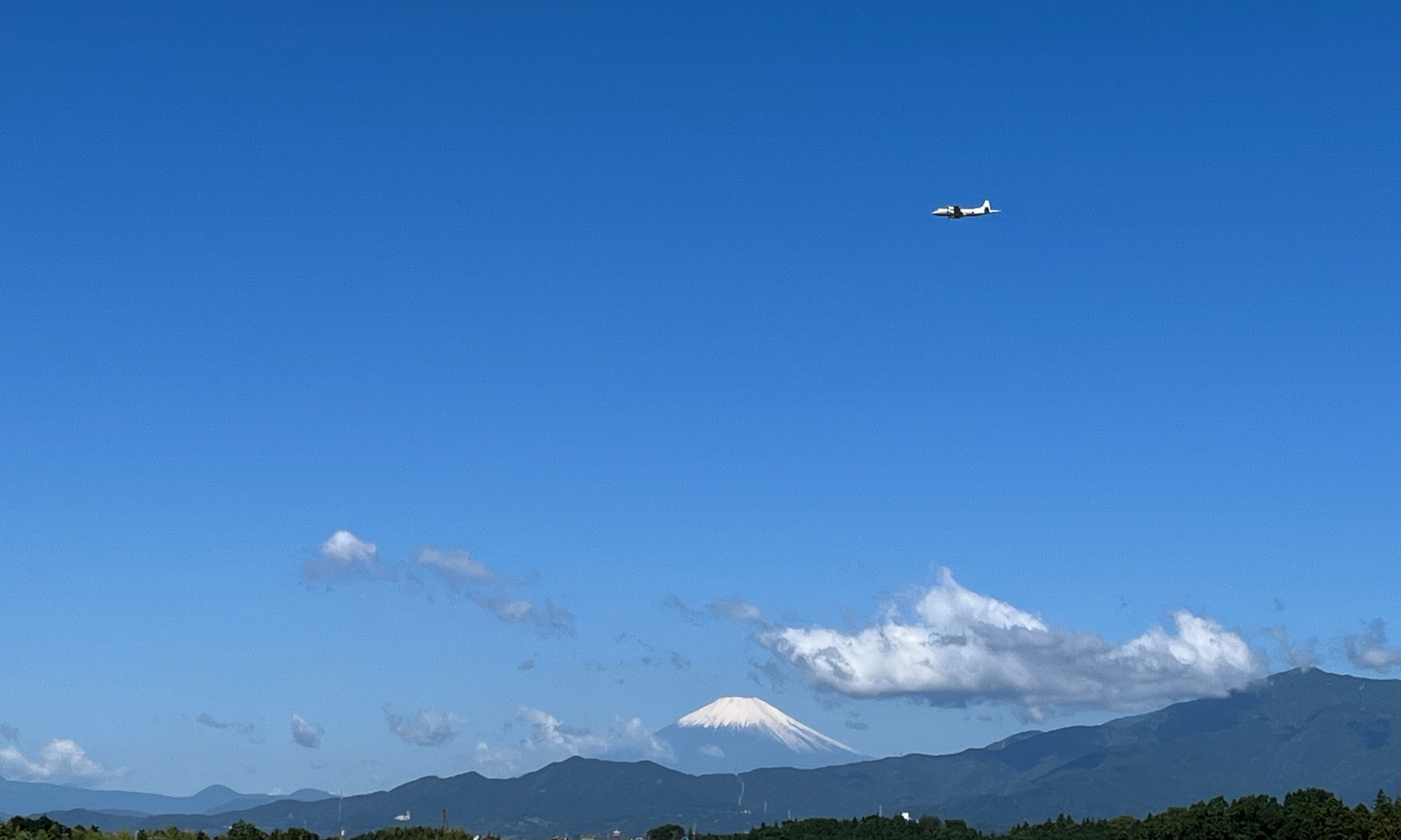 屋上からの富士山